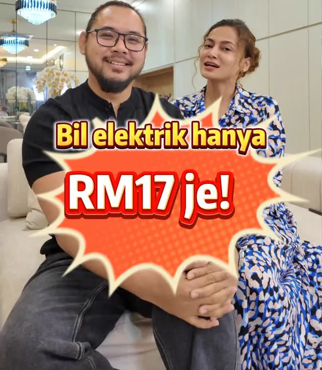 Artis Reen Rahim bersama keluarga berkongsi bil elektrik selepas menggunakan De Solar