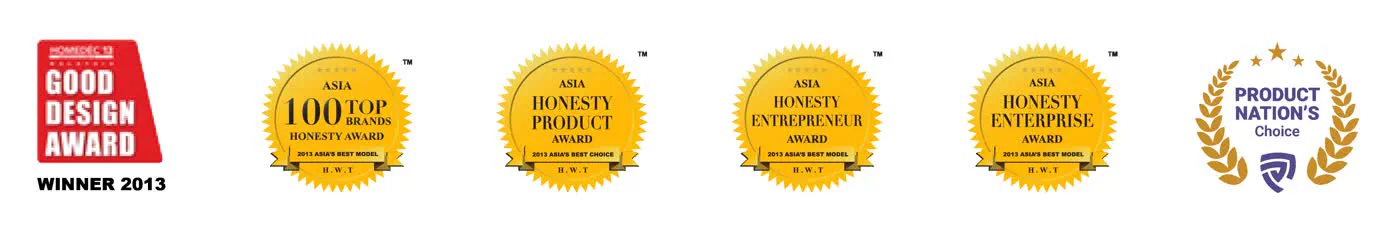 Anugerah yang diterima De Solar: Good Design Award 2013, Asia 100 Top Brands Honesty Award, Asia Honesty Product / Entrepreneur / Enterprise Award, Product Nation's Choice